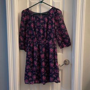 XXI Dark Purple Floral Dress